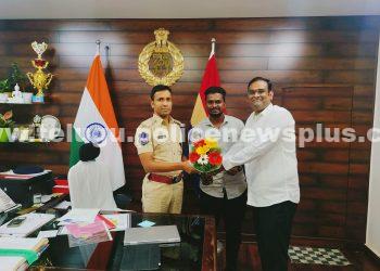 ఎస్పీని మర్యాదపూర్వకంగా కలిసిన జర్నలిస్టులు….