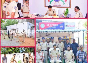 వార్షిక తనిఖీల్లో భాగంగా మెట్ పల్లి  సర్కిల్ కార్యాలయాన్ని సందర్శించి తనిఖీ చేసిన జిల్లా ఎస్పి శ్రీ అశోక్ కుమార్ ఐపిఎస్ గారు….!!