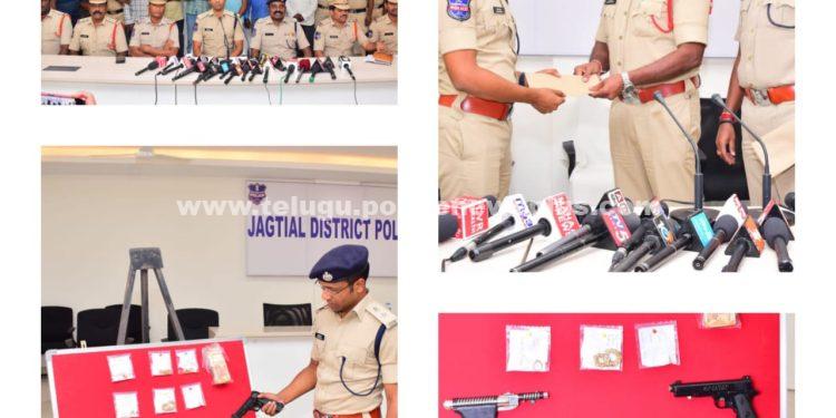 దోపిడి కేసులో 6గురి అరెస్టు, 5,00,000/-లక్షల విలువగల 10 తులల బంగారం, 10,000/- నగదు,రెండు బొమ్మ తుపాకీలు,6 సెల్ ఫోన్ లు స్వాదినం..!