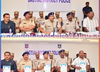 జగిత్యాల పోలీసుల వార్షిక ప్రెస్ మీట్-2024..!