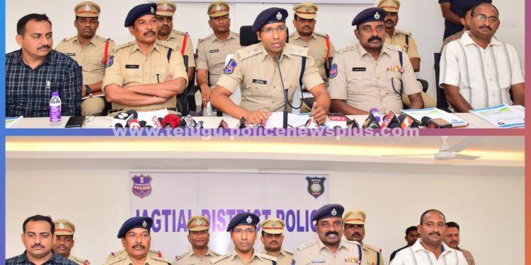 జగిత్యాల పోలీసుల వార్షిక ప్రెస్ మీట్-2024..!