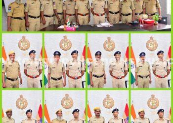 రాష్ట్ర ప్రభుత్వం అందించే అత్యంత ప్రతిష్టాత్మకమైన పోలీస్ మెడల్స్కు ఎంపికైన వారిని జిల్లా ఎస్పీ గారు అభినందించారు..!