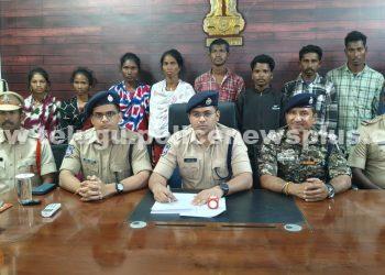 నిషేదిత CPI మావోయిస్టు పార్టీకి చెందిన 09 మంది సభ్యులు జిల్లా పోలీసుల ఎదుట లొంగుబాటు..!