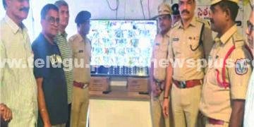 74 సీసీ కెమెరాలను ప్రారంభించిన ట్రాఫిక్ డీసీపీ